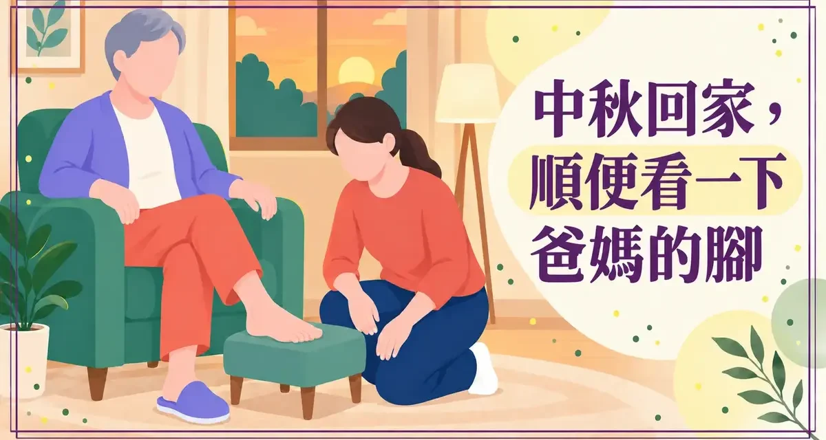 中秋回家，順便看一下爸媽的腳：5 分鐘居家足部檢查清單
